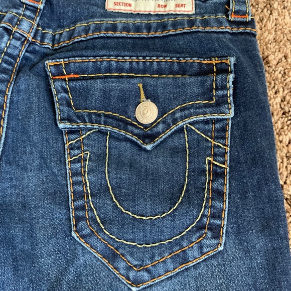 True Religion Rocco Relaxed Skinny Jeans Sz.30 Mid Rise Dark Medium Wash Denim - Picture 9 of 12